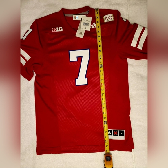 Adidas 7 Nebraska Husker Memorial Stadium 100th Anniversary Jersey Medium - Picture 8 of 16